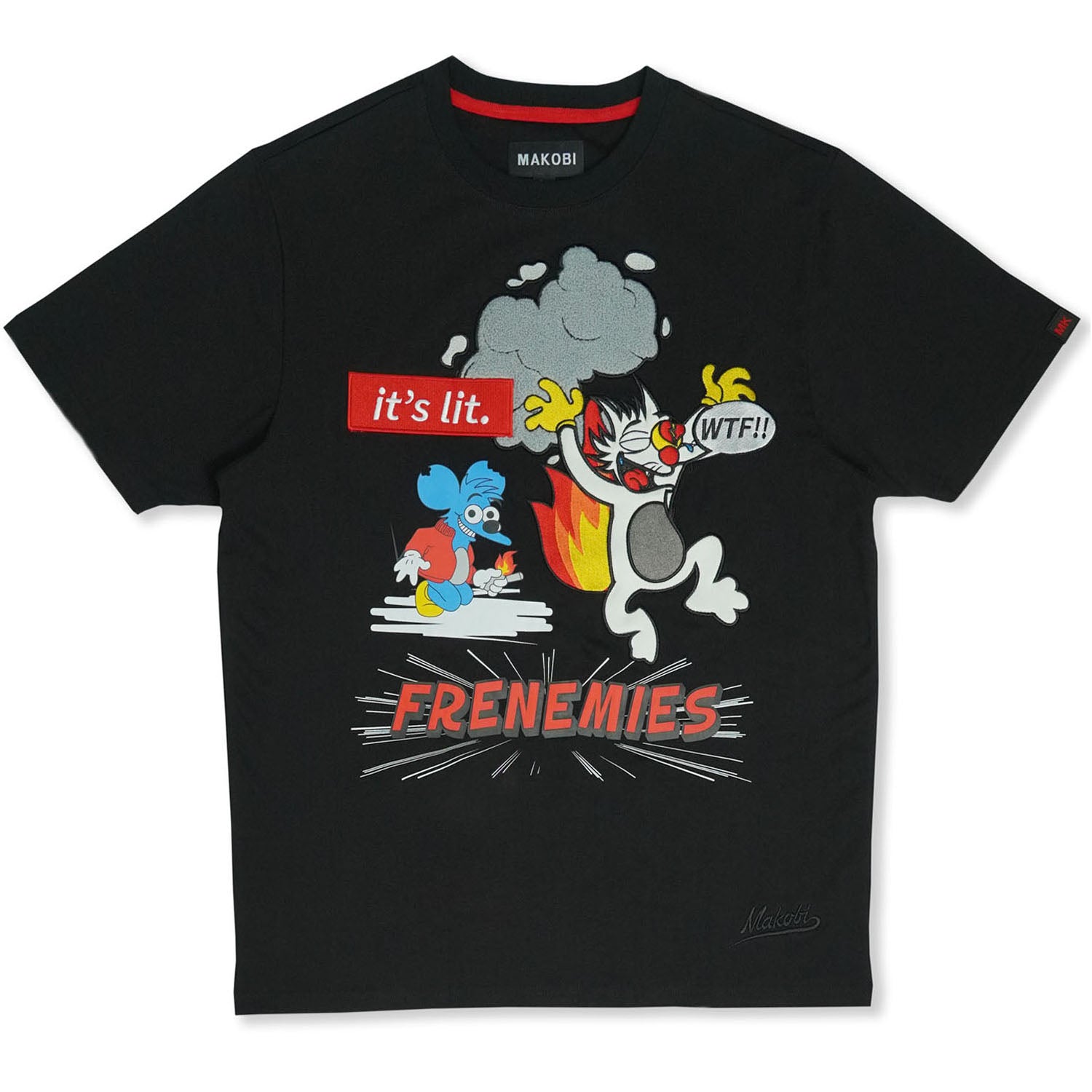 Makobi M293 Frenemies Tee in Black