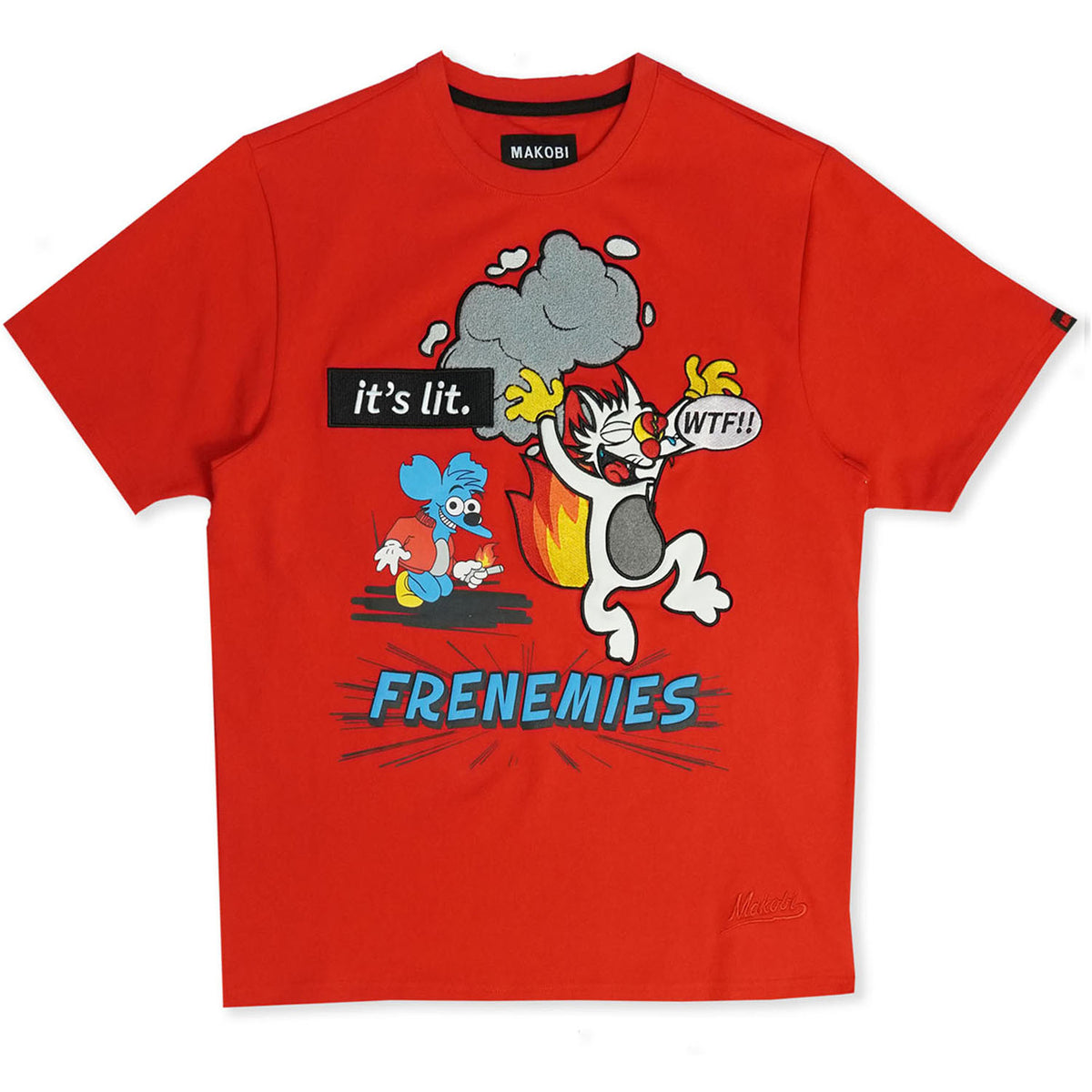 Makobi M293 Frenemies Tee in Red