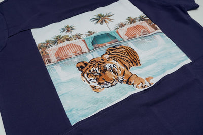 M304 Tiger In Paradise Tee - Navy