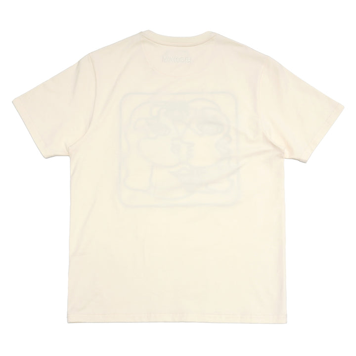 M314 Two Face Abstract Tee - Natural