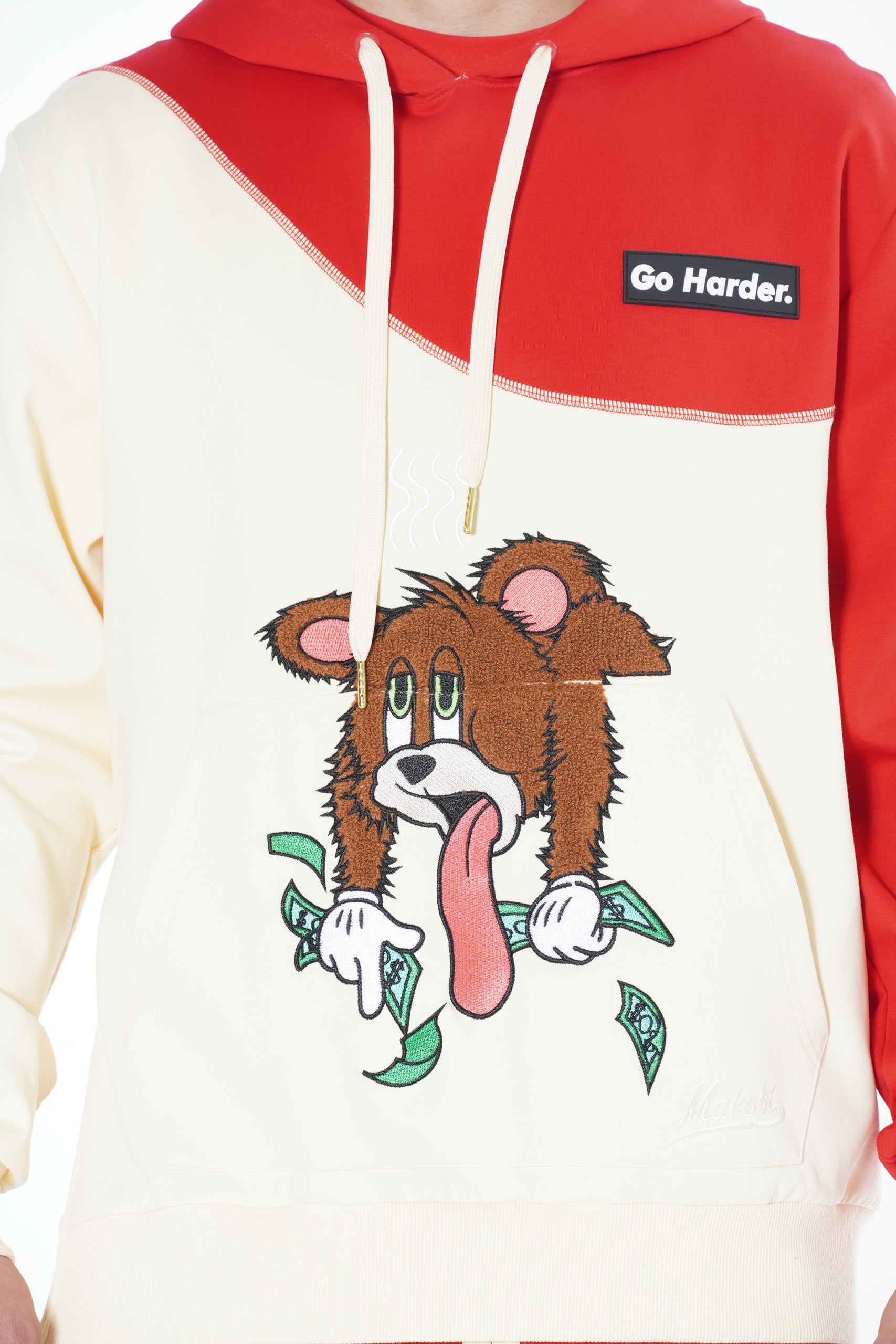 M3510 Go Harder Hoodie - Natural
