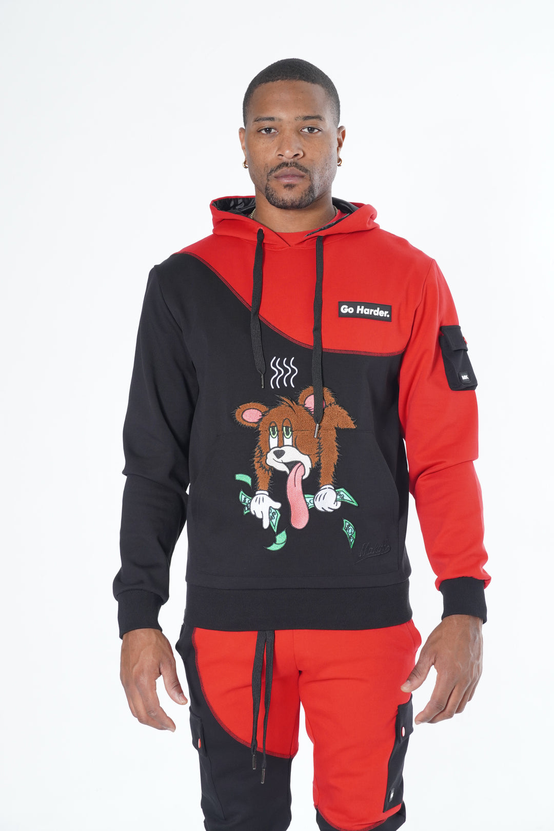 M3510 Go Harder Hoodie - قرمز