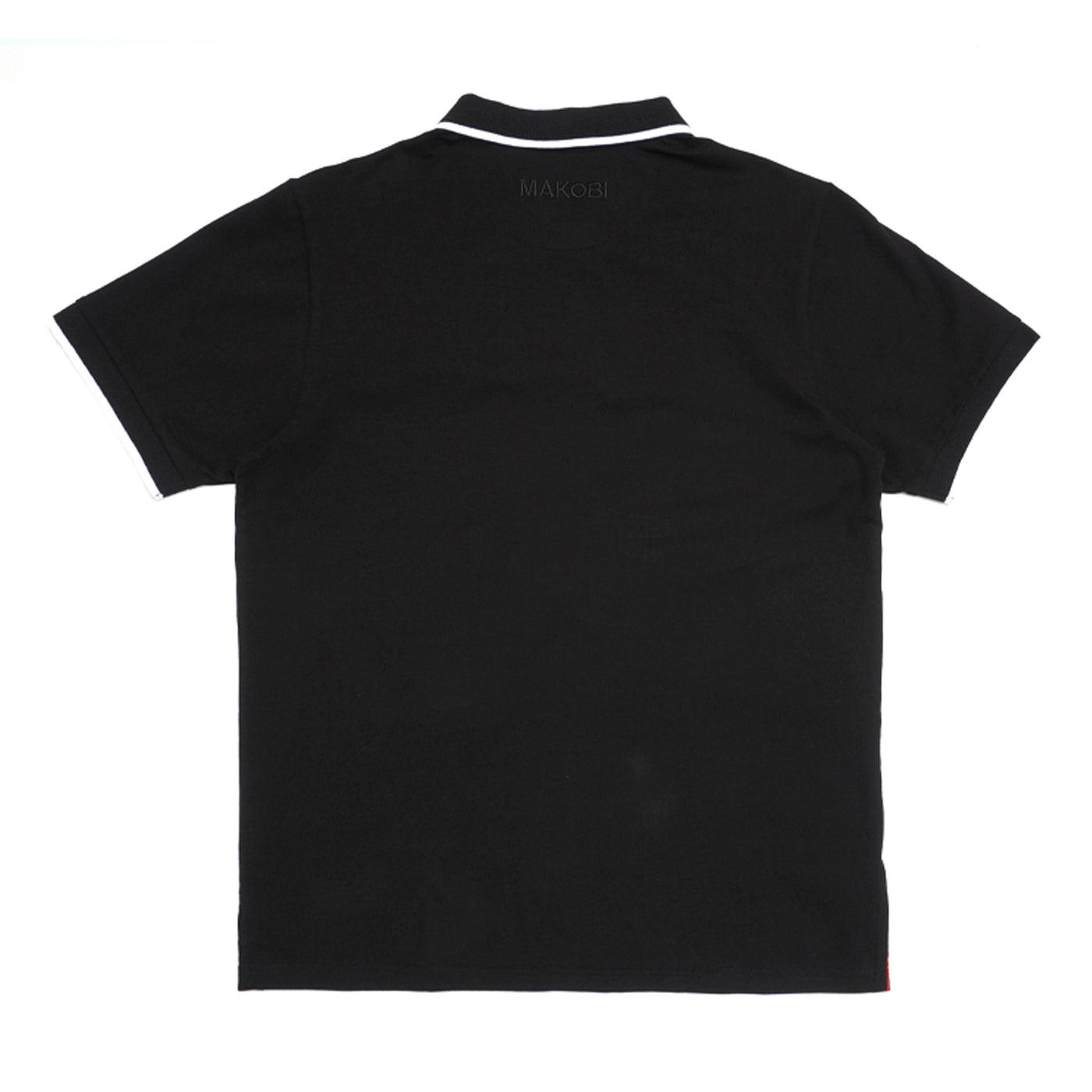 M351 Makobi Awọ Block Polo Shirt - Black