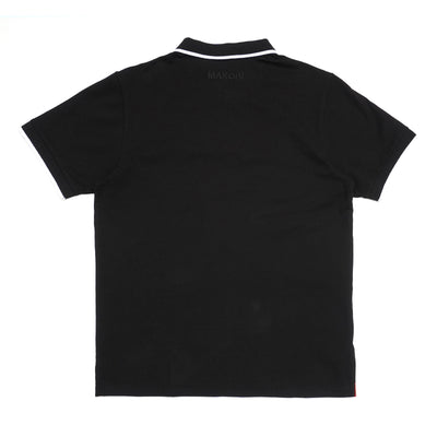 M351 Makobi Color Block Polo Shirt - Black