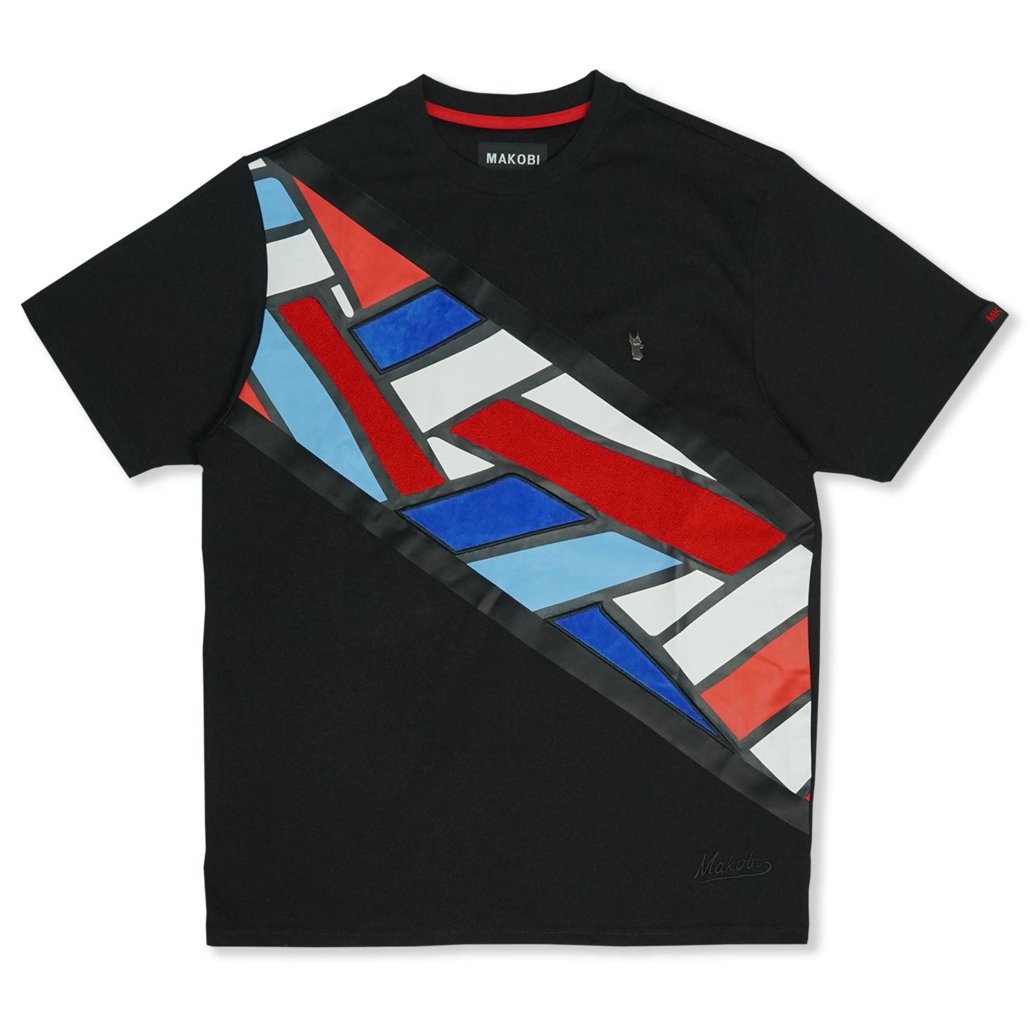 Makobi M367 Makobi Block Tee in Black
