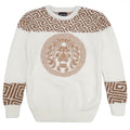 Makobi M4131 Leo Knit Sweater in Natural