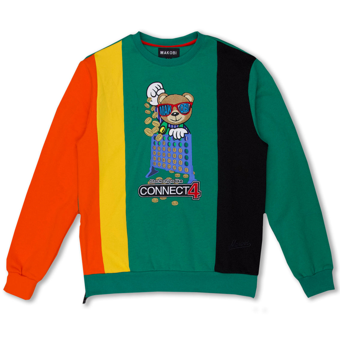 Makobi M4141 Connect Sweater in Green