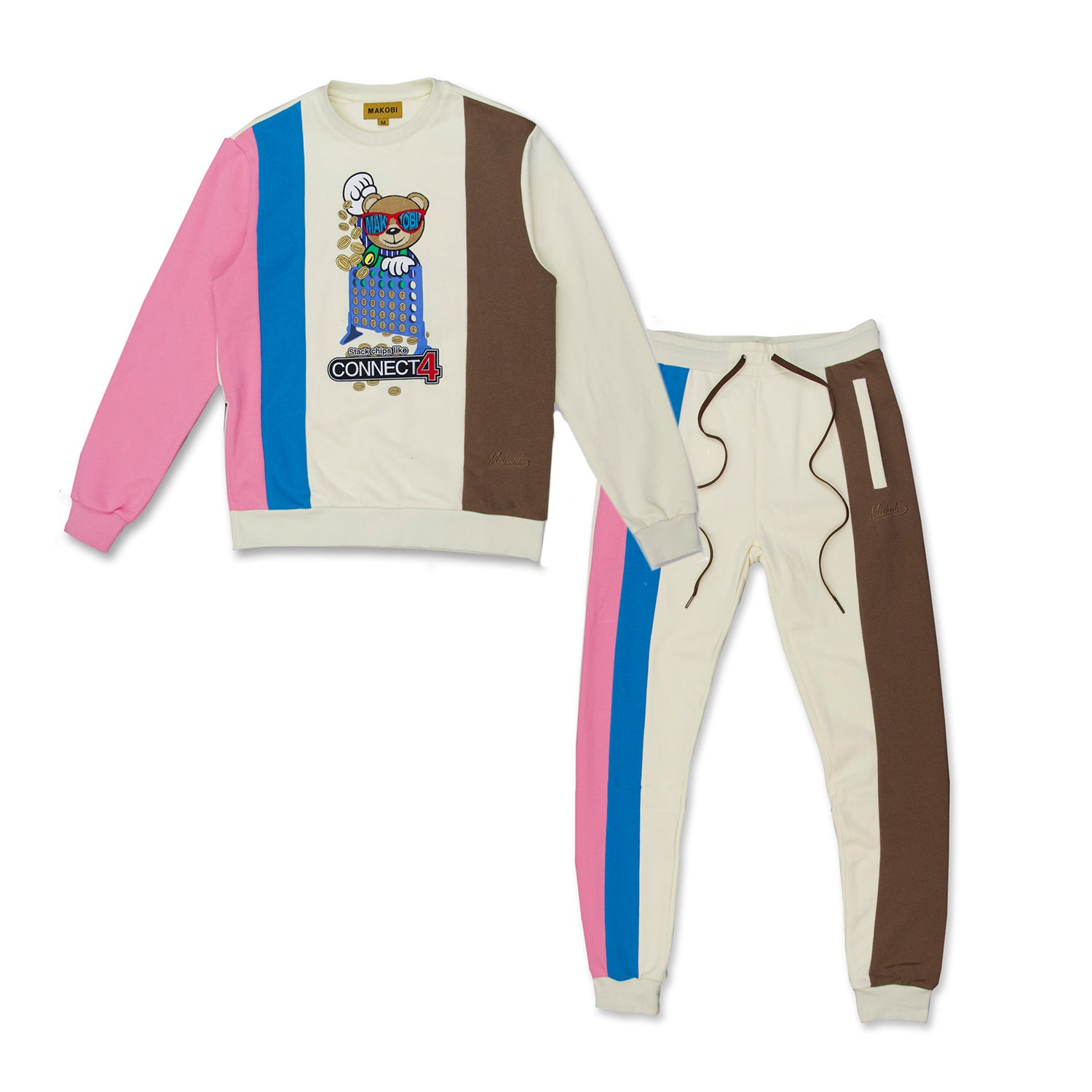Makobi M4141 Connect Sweater in Natural, view 3