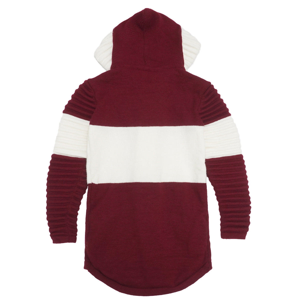 M4218 Giovanni Two-Tone Sweater - Bugundy