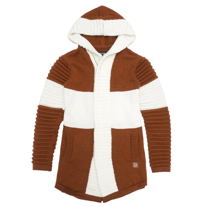 M4218 Giovanni Two-Tone Sweater - Cognac