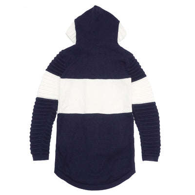 M4218 Giovanni Two-Tone Sweater - Navy