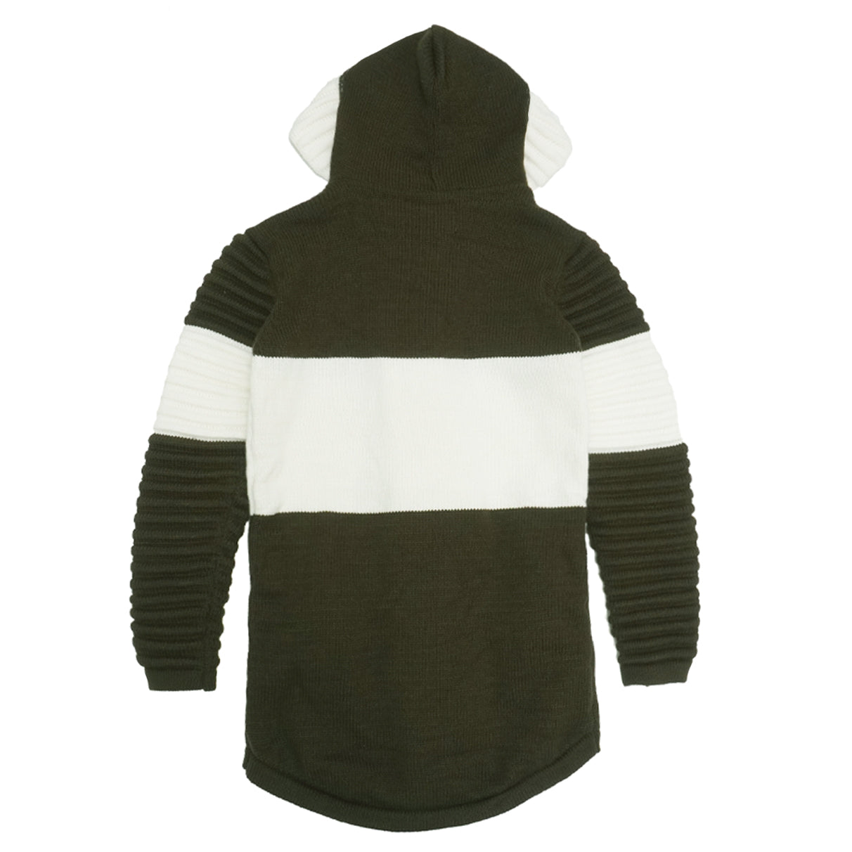 M4218 Giovanni Two-Tone Sweater - Olive
