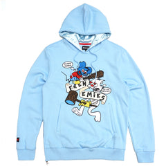 M4261 Frenemies Fleece Hoodie - آبی