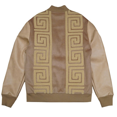 M4338 Adonis Wool Varsity Jacket - Khaki