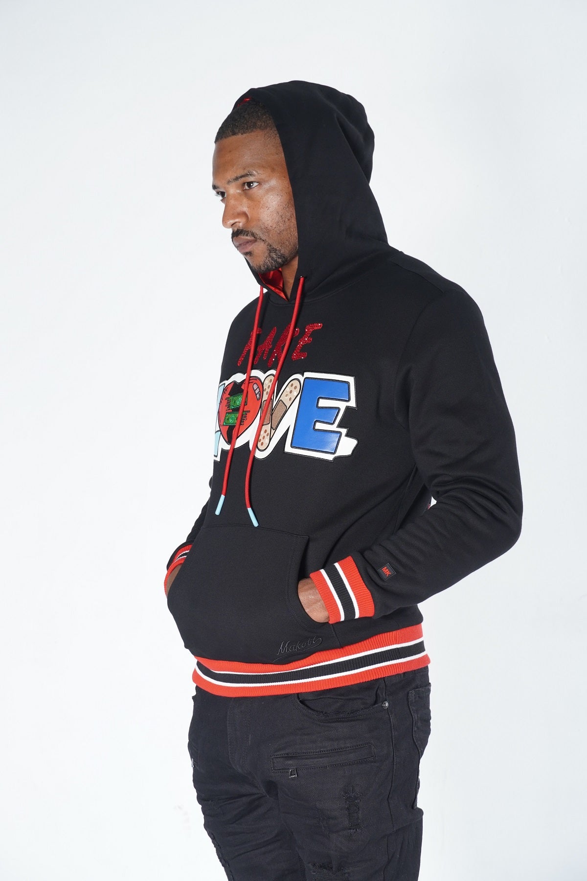 M4760 Iro Love Hoodie - Black