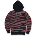 Makobi M5050 Tiger Knit Hoody Sweater in Black