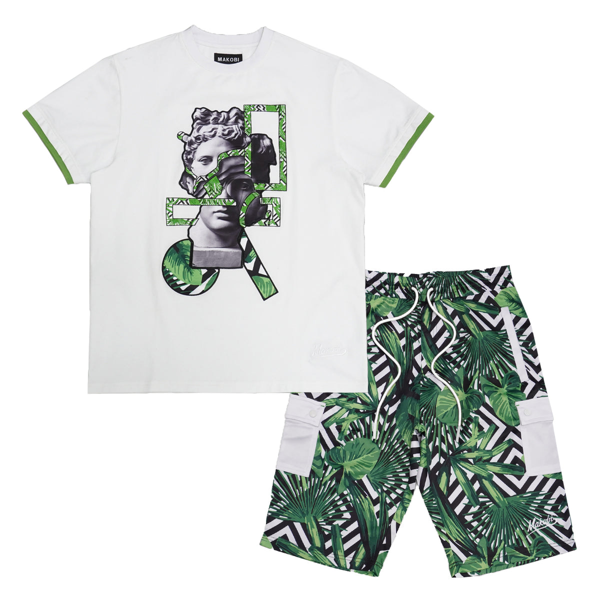 Makobi M545/M645 Makobi David Short Set in White