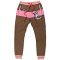 Makobi M6223 Fake Friends Sweatpants in Brown