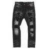 M1944 Pipa Shredded Jeans - Black Wash