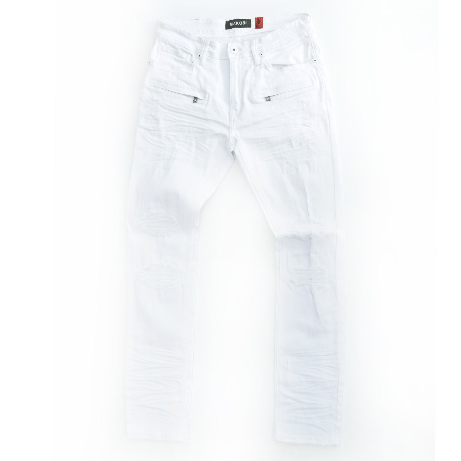 M1925 Rochester Coded Shredded Jeans - White